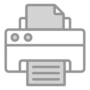 A customizable hand drawn icon of a content writing document. Illustrazione stock