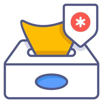 A customizable hand drawn icon of a content writing document. Illustrazione stock