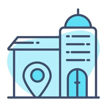A customizable hand drawn icon of a content writing document. Illustrazione stock