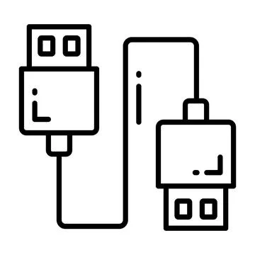 A customizable hand drawn icon of a content writing document. Illustrazione stock