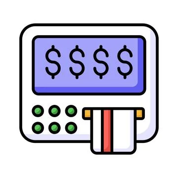 A customizable hand drawn icon of a content writing document. Illustrazione stock