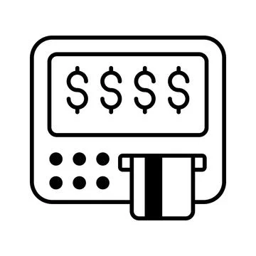 A customizable hand drawn icon of a content writing document. Illustrazione stock