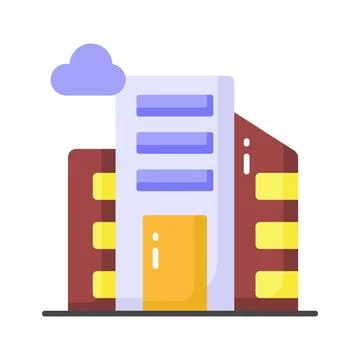 A customizable hand drawn icon of a content writing document. Illustrazione stock