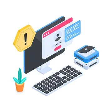 A customizable isometric illustration of school classroom for global education. Stock Illustration