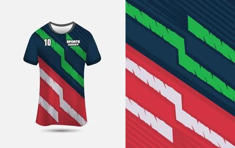 Customizable Jersey Design Background for Sublimation Printing. Stock Illustration