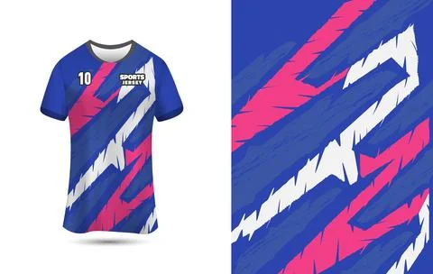 Customizable Jersey Design Background for Sublimation Printing. Stock Illustration