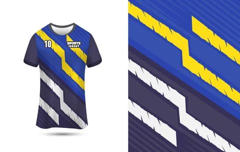 Customizable Jersey Design Background for Sublimation Printing. Stock Illustration