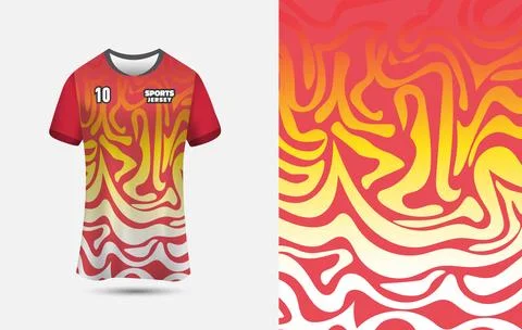 Customizable Jersey Design Background for Sublimation Printing. Stock Illustration