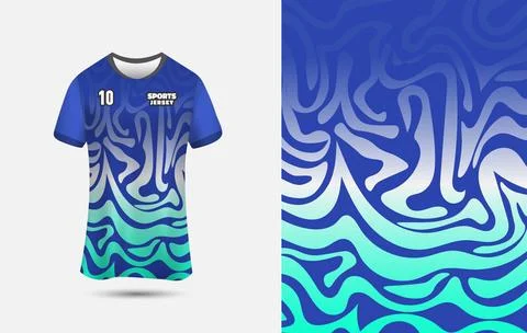 Customizable Jersey Design Background for Sublimation Printing. Illustrazione stock