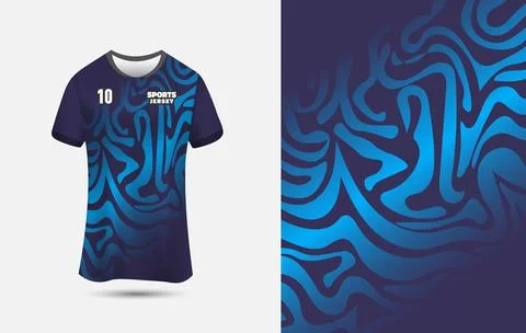 Customizable Jersey Design Background for Sublimation Printing. Stock Illustration
