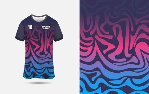Customizable Jersey Design Background for Sublimation Printing. Stock Illustration