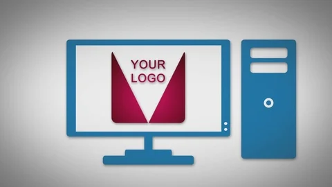 Customizable Modern Flat Logo Reveal Intro Opener Animation 4k or 1080p After Effects stock