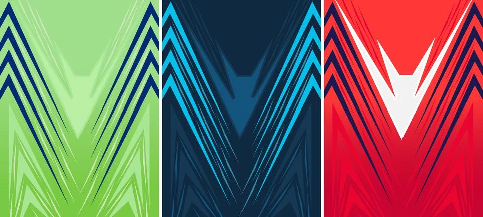 Customizable Sports jersey design pattern Background for sublimation Printing Stock Illustration