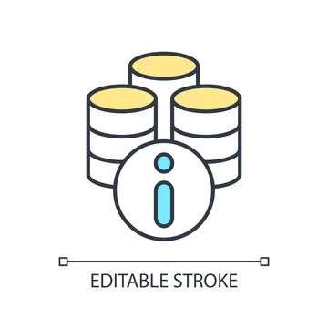 Customizable thin line analytics platform icon Illustrazione stock