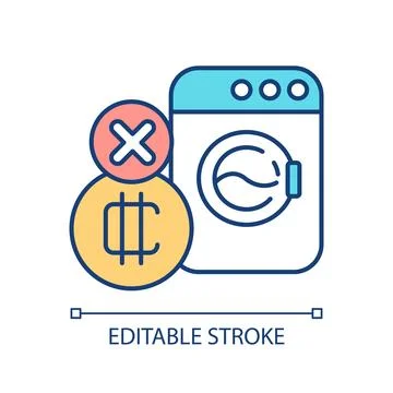 Customizable traceability linear icon Stock Illustration