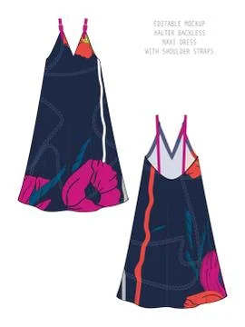 CUSTOMIZABLE VECTOR GARMENT TEMPLATE Stock Illustration