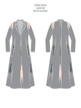 CUSTOMIZABLE VECTOR GARMENT TEMPLATE Stock Illustration