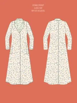 CUSTOMIZABLE VECTOR GARMENT TEMPLATE Stock Illustration