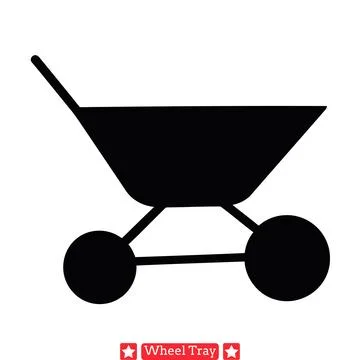 Customizable Wheel Tray Silhouettes  Craft the Perfect Auto Workshop Visuals Stock Illustration