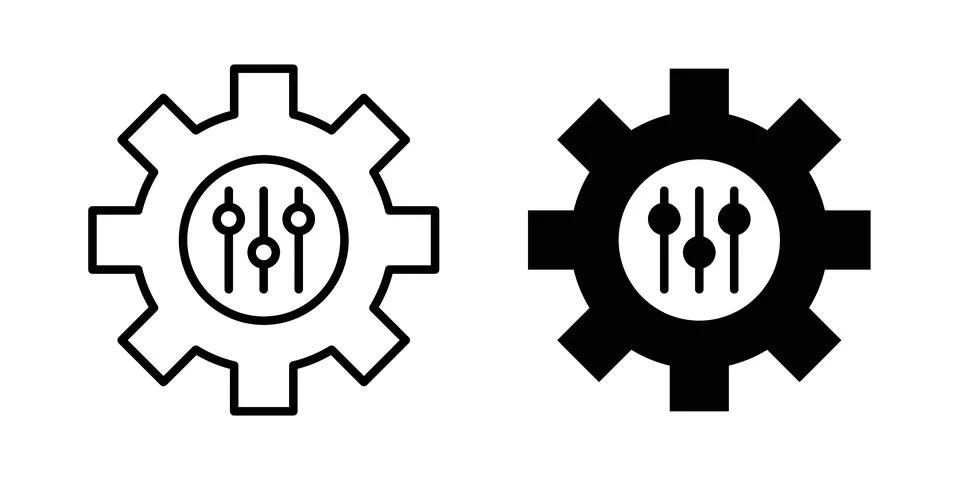 Customization icon vector editable eps10 Stock Illustration