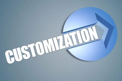 Customization Stock Illustration