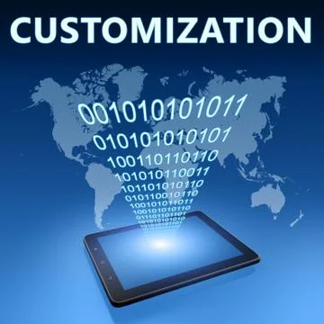 Customization Illustrazione stock