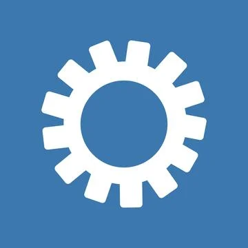 Customization mark as an icon on a blue background Stock Illustration