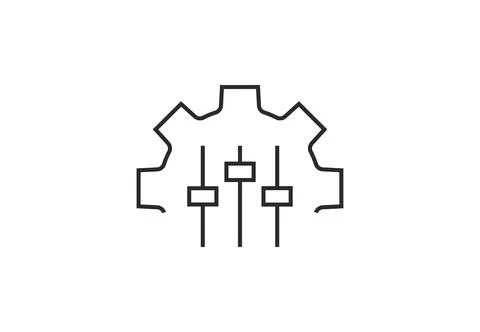 Customization, service, setting icon. Vector illustration. Stock Illustration