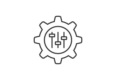 Customization, service, setting icon. Vector illustration. Stock Illustration