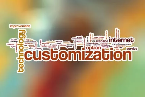 Customization word cloud with abstract background 스톡 일러스트