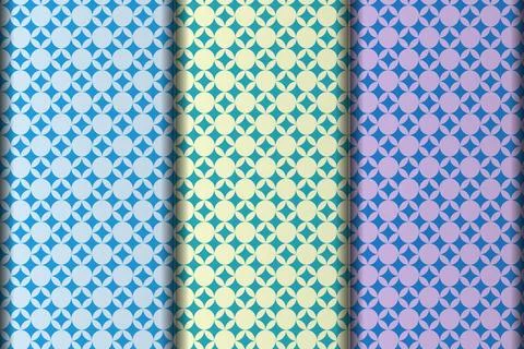 Customize eps seamless pattern design template. Stock Illustration