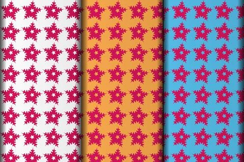 Customize seamless pattern design template. Stock Illustration