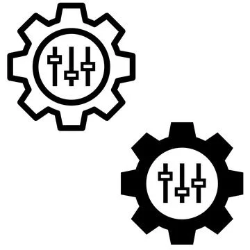 Customize settings icon. Mass customization sign. Service symbol. Stock Illustration