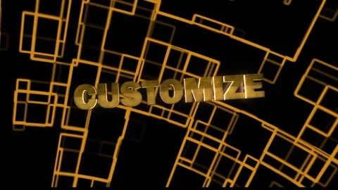 Customize Technology Word with background Stock Footage 294588270