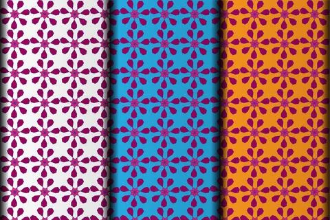 Customize vector eps seamless pattern design element. Stock Illustration