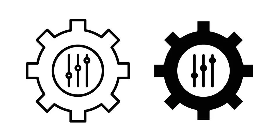 Customized icon design. Simple Vector illustrations.. Stock Illustration