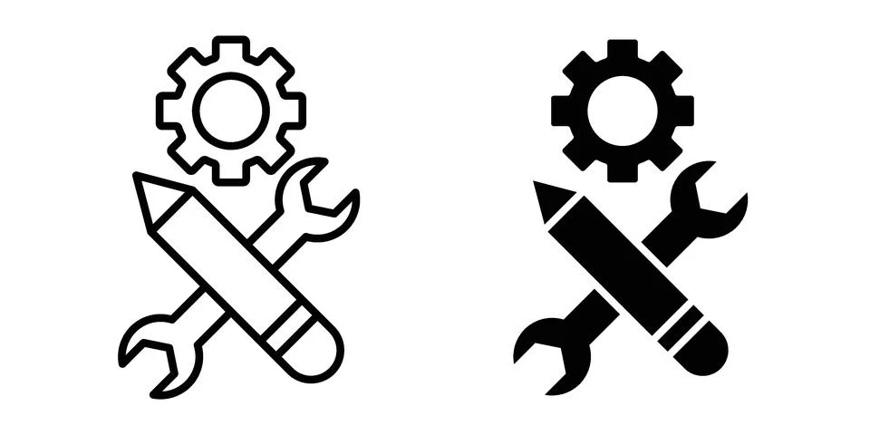 Customized icon set, collection of vector icons Stock Illustration