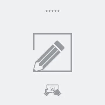 Customized services - Flat icon Ilustración de archivo