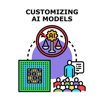 Customizing ai models with human feedback and debiasing Stock Illustration