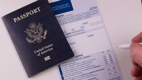 Customs Clearance concept Stock Footage 121843041