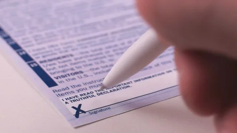 Customs Clearance concept Stock Footage 121843115