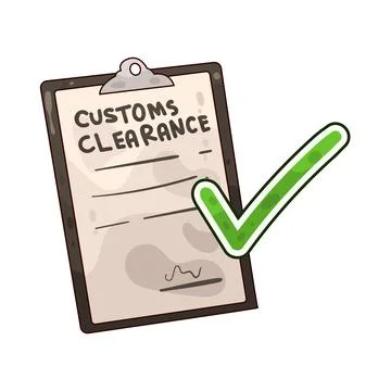 Customs Clearance illustration Stock Illustration