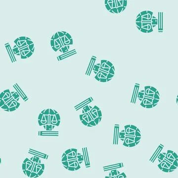 Customs compliance logistic manager glyph seamless pattern Stock Illustration