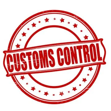 Customs control Stock Illustration