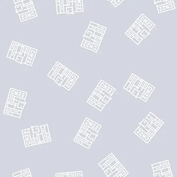 Customs declaration line seamless pattern Stock Illustration