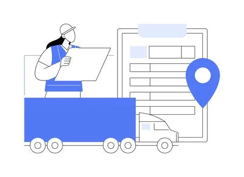 Customs registration abstract concept vector illustration. Stock Illustration