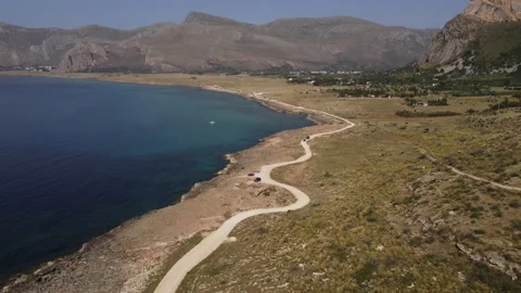 Custonaci beach in Sicily Stock Footage 208817578