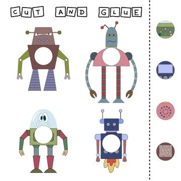 CUT AND GLUE 2 Stock Illustration