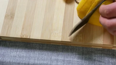 Cut an apple Stock Footage 166392667