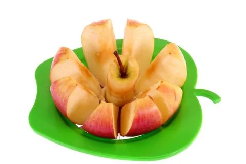Cut apple Stock Photos